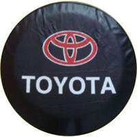 Чехол запасного колеса для внедорожников Toyota с логотипом, размер 15, 16 и 17 дюймов