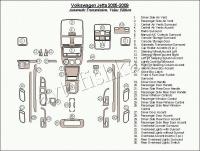 Декоративные накладки салона Volkswagen Jetta 2005-2009 Автоматическая коробка передач, Value Edition