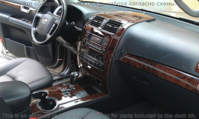Декоративные накладки салона Subaru Impreza RS 1997-н.в. 4 двери, АКПП, 18 элементов.