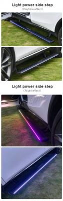 Audi Q5L (18-) выдвижные электропороги с LED подсветкой